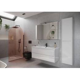 Тумба с раковиной Sancos Libra, 119 см., эмаль белый, LB120-1W