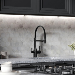 Смеситель для кухонной мойки Sancos Garda SC4009MB матовый черный