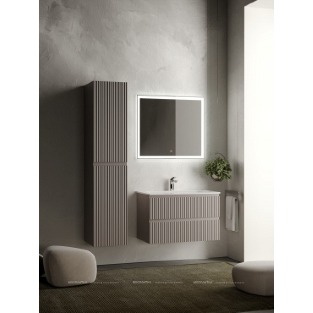 Тумба с раковиной Sancos Snob R 80 см SNR80SM doha soft