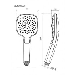 Душевая лейка SANCOS Magic