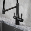 Смеситель для кухонной мойки Sancos Garda SC4009MB матовый черный