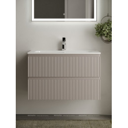 Тумба с раковиной Sancos Snob R 80 см SNR80SM doha soft