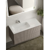 Тумба с раковиной Sancos Snob R 100 см SNR100LSM левая, doha soft