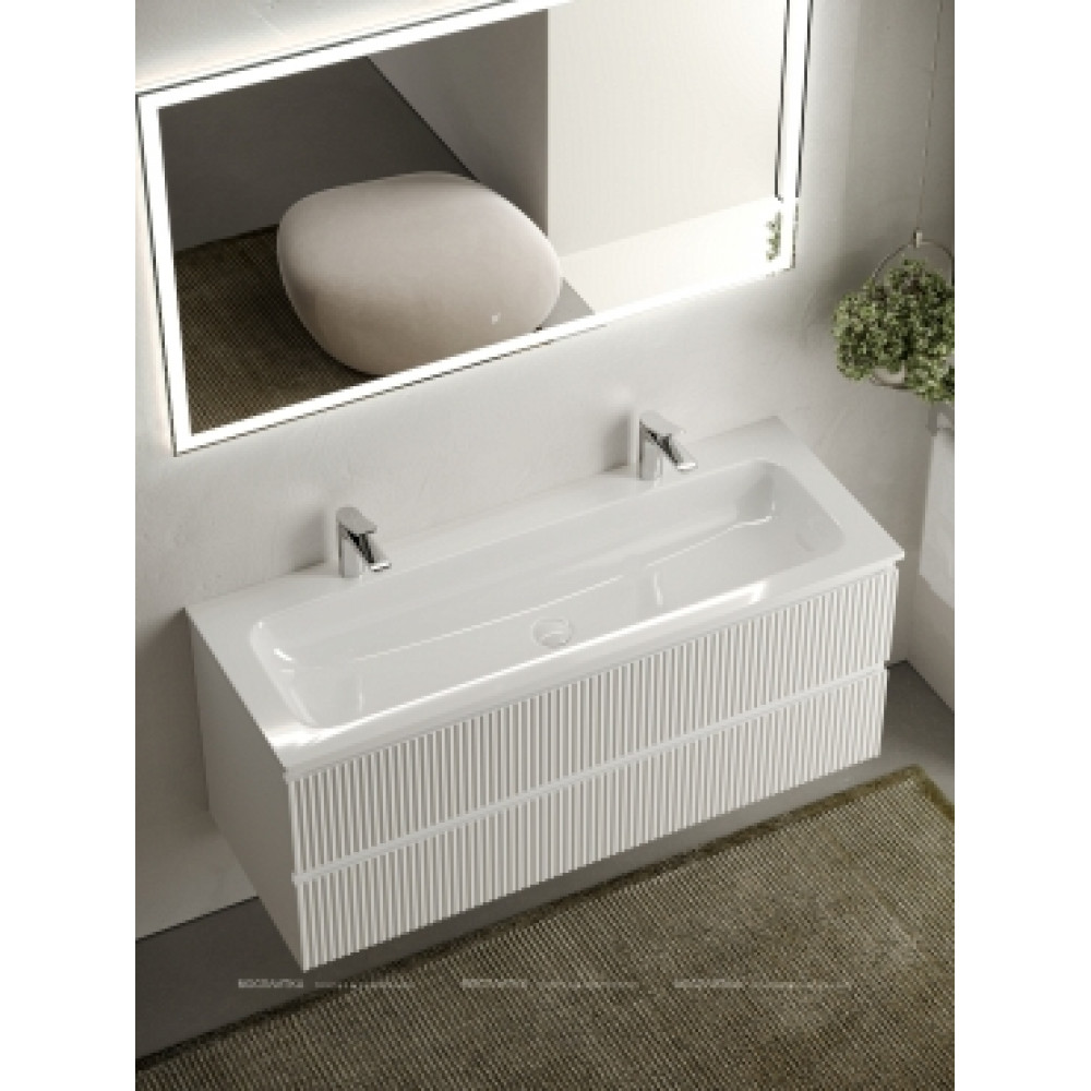Тумба с раковиной Sancos Snob R 120 см SNR120W bianco