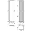Шкаф-пенал Sancos Snob T 35 см PSNT35CE beige soft
