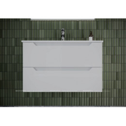 Тумба с раковиной Sancos Norma 2.0, 79 см., ламинат белый, NR2.080W