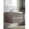 Тумба с раковиной Sancos Snob R 100 см SNR100LSM левая, doha soft