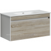 Тумба с раковиной Sancos Smart, 99 см., эмаль белый, SM100E