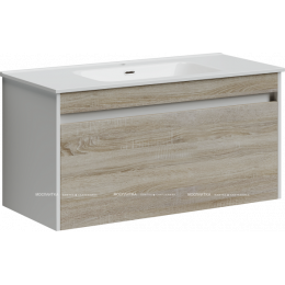 Тумба с раковиной Sancos Smart, 99 см., эмаль белый, SM100E