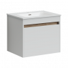 Тумба с раковиной Sancos Smart, 59 см., эмаль белый, SM60W