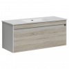Тумба с раковиной Sancos Smart, 119 см., эмаль белый, SM120-1E