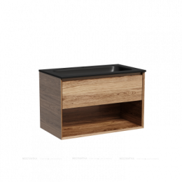 Тумба с раковиной Sancos Marmi 1.0 80 см MR1.080ECH дуб чарльстон