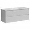 Тумба с раковиной Sancos Libra, 119 см., эмаль белый, LB120-1W