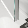 Зеркальный шкаф для ванной комнаты из алюминия SANCOS Evoke1000x700х136 мм с LED подсветкой