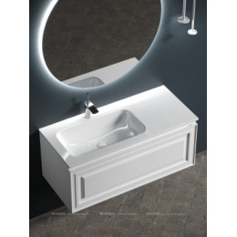 Тумба с раковиной Sancos Very 100 см VR100LW левая, bianco