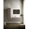 Тумба с раковиной Sancos Snob R 100 см SNR100LSM левая, doha soft