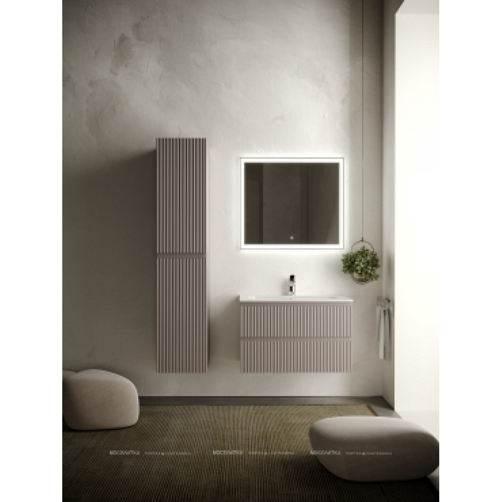 Тумба с раковиной Sancos Snob R 80 см SNR80SM doha soft