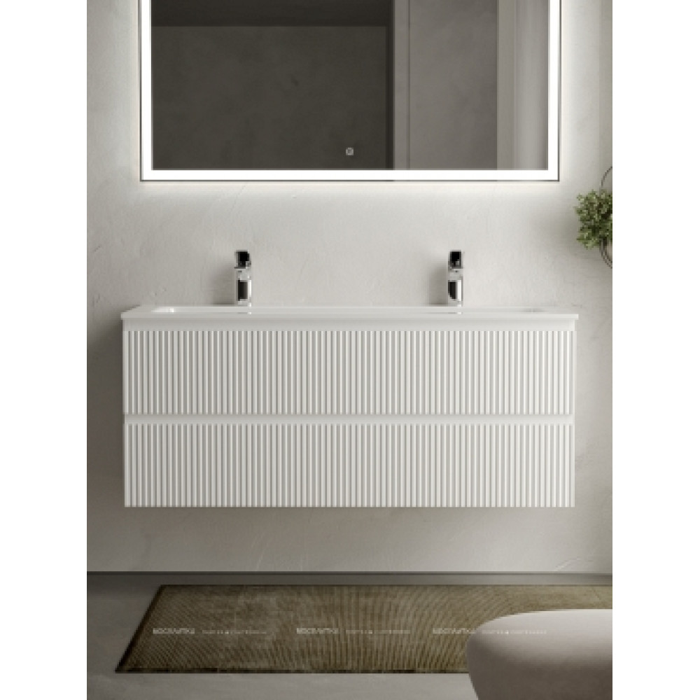 Тумба с раковиной Sancos Snob R 120 см SNR120W bianco