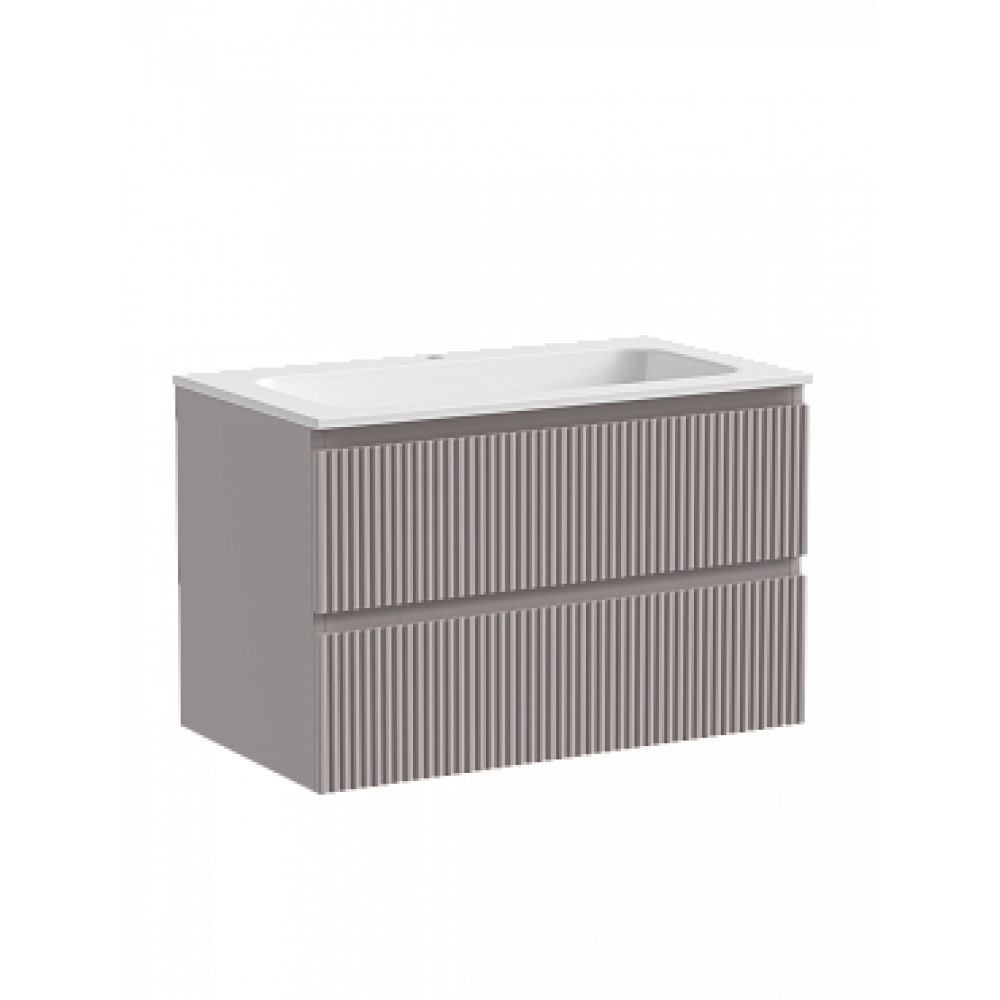 Тумба с раковиной Sancos Snob R 80 см SNR80SM doha soft