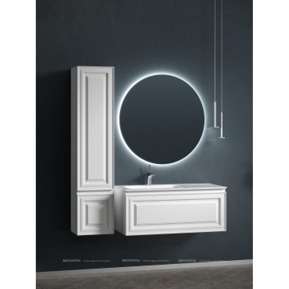Тумба с раковиной Sancos Very 100 см VR100LW левая, bianco
