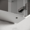 Зеркальный шкаф для ванной комнаты из алюминия SANCOS Evoke1000x700х136 мм с LED подсветкой