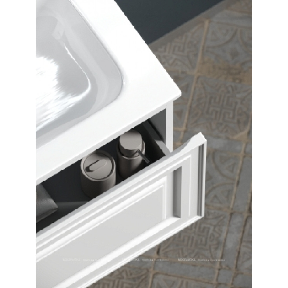 Тумба с раковиной Sancos Very 100 см VR100LW левая, bianco