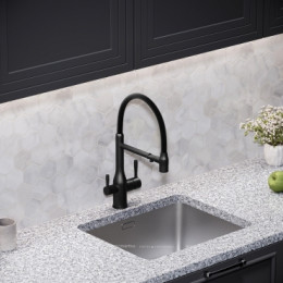 Смеситель для кухонной мойки Sancos Garda SC4009MB матовый черный