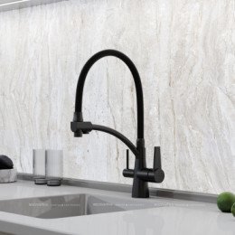 Смеситель для кухонной мойки Sancos Eri SC4001MB матовый черный