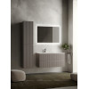 Тумба с раковиной Sancos Snob R 100 см SNR100LSM левая, doha soft