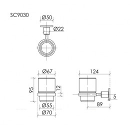 Держатель для зубных щеток SANCOS Base