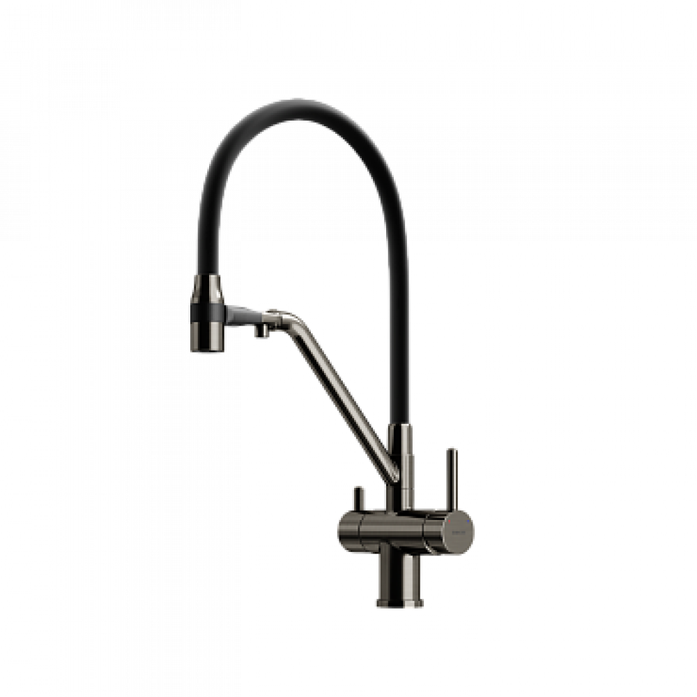 Смеситель для кухонной мойки Sancos Dora SC4003GG вороненая сталь