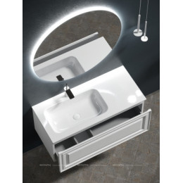 Тумба с раковиной Sancos Very 100 см VR100LW левая, bianco