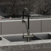Смеситель для кухонной мойки Sancos Dora SC4003GG вороненая сталь