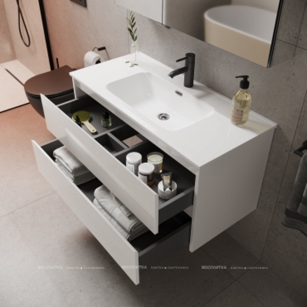 Тумба с раковиной Sancos Libra, 59 см., эмаль белый, LB60W