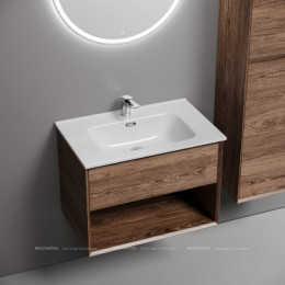 Тумба подвесная SANCOS Marmi 1.0 690х445х520 c одним ящиком оснащенным доводчиками скрытого монтажа и открытой нишей