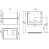 Тумба с раковиной Sancos Libra, 59 см., эмаль белый, LB60W