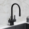 Смеситель для кухонной мойки Sancos Arno SC4005MB матовый черный