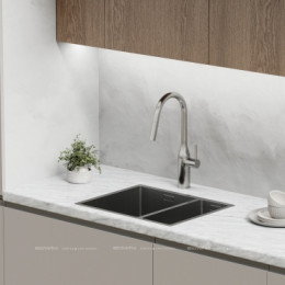 Смеситель для кухонной мойки Sancos Grand SC4002BNG нержавеющая сталь