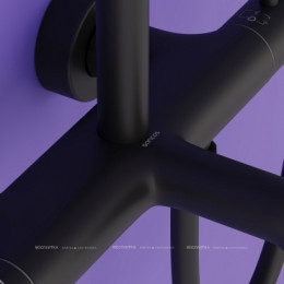 Душевая стойка, 5 режимов, матовая черная, Sancos Game SC3001MB