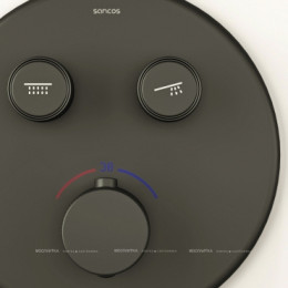 Душевой комплект SANCOS Space встраиваемый c термостатическим смесителем