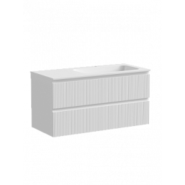 Тумба с раковиной Sancos Snob T 100 см SNT100RW правая, bianco