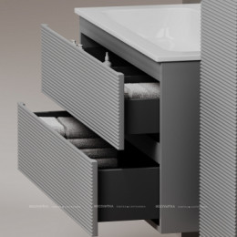 Тумба под раковину Sancos Folk 80 см FL80ES ergraut soft