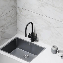 Смеситель для кухонной мойки Sancos Arno SC4005MB матовый черный