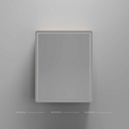 Зеркальный шкаф Sancos Mirror 60 см MI60EG с подсветкой, дуб галифакс натуральный