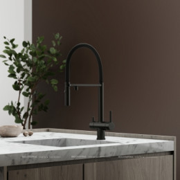 Смеситель для кухонной мойки Sancos Imola SC4010MB матовый черный