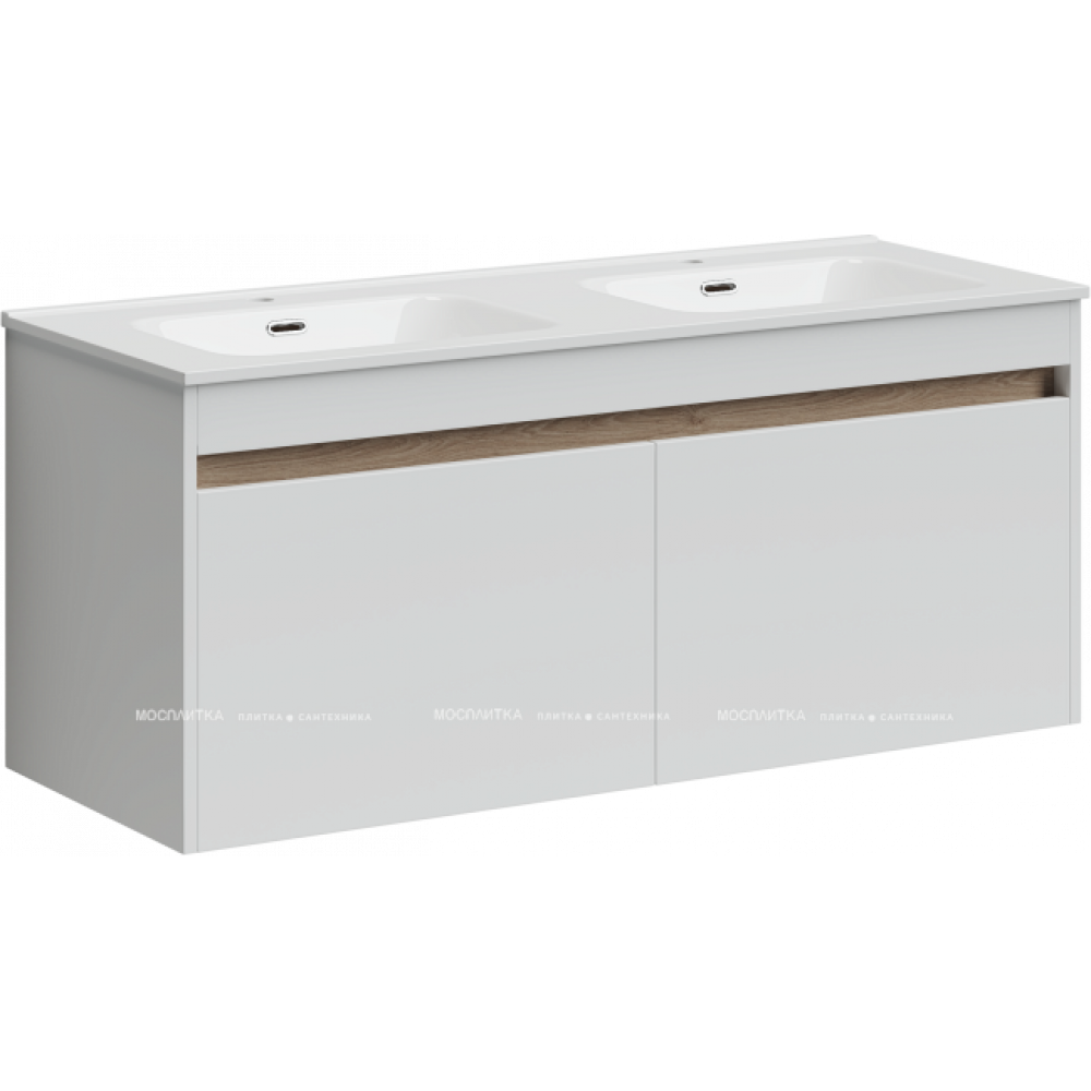 Тумба с раковиной Sancos Smart, 119 см., эмаль белый, SM120-2W