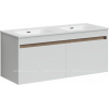 Тумба с раковиной Sancos Smart, 119 см., эмаль белый, SM120-2W