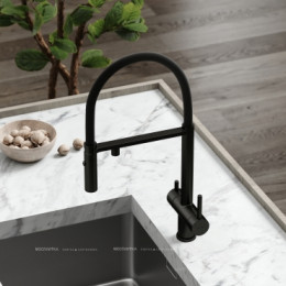 Смеситель для кухонной мойки Sancos Imola SC4010MB матовый черный