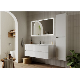 Тумба с раковиной Sancos Cento, 119 см., эмаль белый, CN120-2W