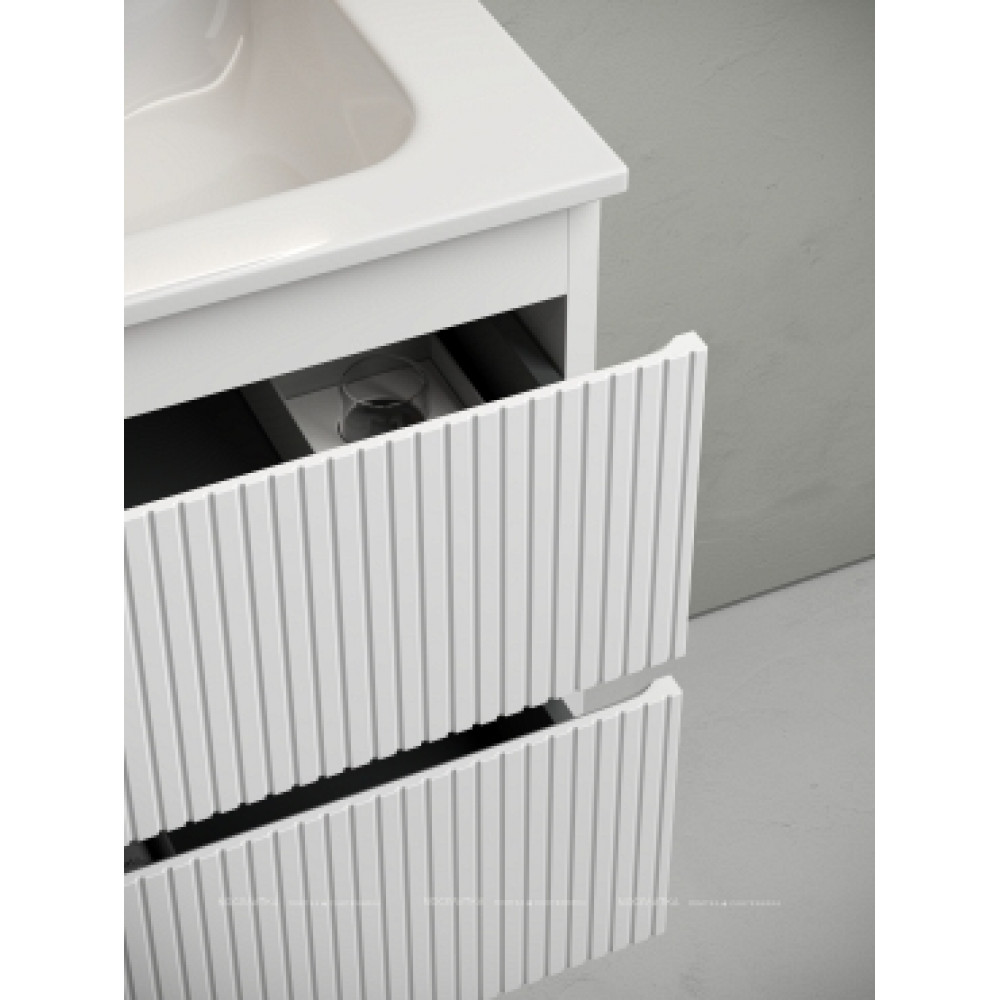Тумба с раковиной Sancos Snob T 100 см SNT100RW правая, bianco